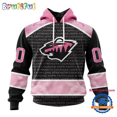 NHL Minnesota Wild Special Pink Fight Breast Cancer Art Hoodie, T Shirt, Sweatshirt