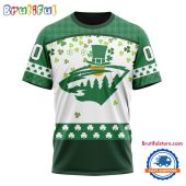 NHL Minnesota Wild St. Patrick's Day For Hockey Fans New Design T Shirt