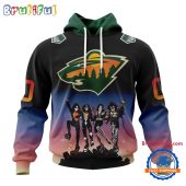 Nhl Minnesota Wild X Kiss Band Special Hockey Team Music Design Unisex Hoodie8052.jpg - demo10