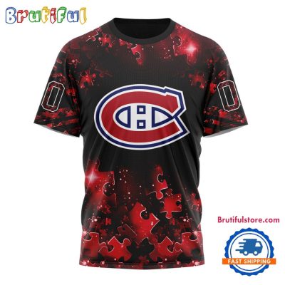 NHL Montreal Canadiens Autism Awareness Hockey New Design TShirt, Sweatshirt, Hoodie