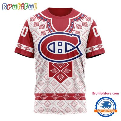 NHL Montreal Canadiens Hockey Team Native Heritage Design T Shirt, Hoodie, Sweatshirt