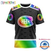 NHL Montreal Canadiens Special LGBT Pride Is For Everyone Hockey Design T Shirt, Sweatshirt, Hoodie