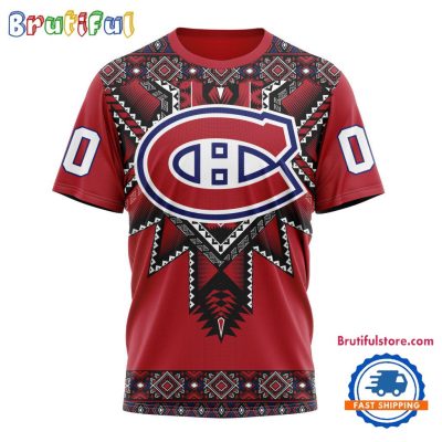 NHL Montreal Canadiens Special Native American Heritage Design T Shirt, Hoodie, Sweatshirt