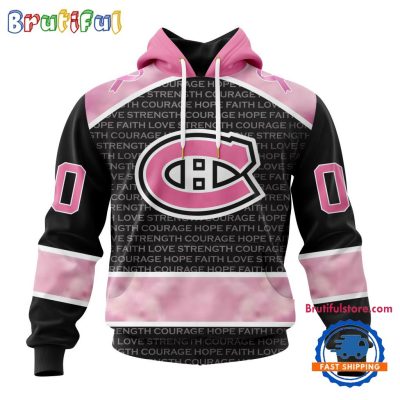 NHL Montreal Canadiens Special Pink Fight Breast Cancer Art Hoodie, T Shirt, Sweatshirt