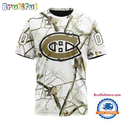 NHL Montreal Canadiens Special White Winter Hunting Camo T Shirt, Hoodie, Sweatshirt