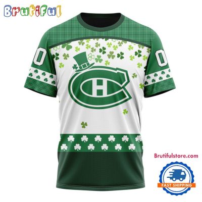 NHL Montreal Canadiens St. Patrick's Day For Hockey Fans New Design T Shirt