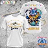 NHL Nashville Predators Hockey Team Mascot Design Happy Easter Day T Shirt