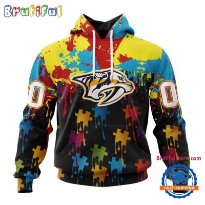 NHL Nashville Predators Special Autism Awareness Custom Hoodie, Sweatshirt, TShirt