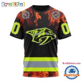 NHL Nashville Predators Special Honoring Firefighters Design T Shirt, Hoodie, Sweatshirt