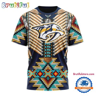 NHL Nashville Predators Special Native American Costume Hockey Team Design T Shirt, Hoodie, Sweatshirt