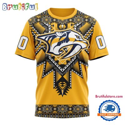 NHL Nashville Predators Special Native American Heritage Design T Shirt, Hoodie, Sweatshirt