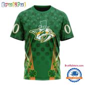 NHL Nashville Predators Special St. Patrick's Day All Over Print Shirts