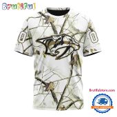 NHL Nashville Predators Special White Winter Hunting Camo T Shirt, Hoodie, Sweatshirt