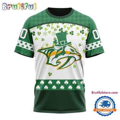 NHL Nashville Predators St. Patrick's Day For Hockey Fans New Design T Shirt