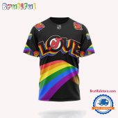 NHL New Jersey Devils Lover LGBT Pride Month Personalized T Shirt, Hoodie, Sweatshirt