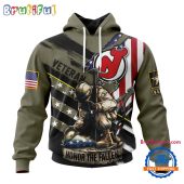 NHL New Jersey Devils Special Hockey Honor Veterans And Their Families Hoodie, TShirt, Sweatshirt