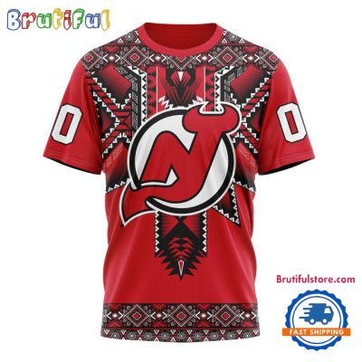 NHL New Jersey Devils Special Native American Heritage Design T Shirt, Hoodie, Sweatshirt