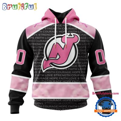 NHL New Jersey Devils Special Pink Fight Breast Cancer Art Hoodie, T Shirt, Sweatshirt