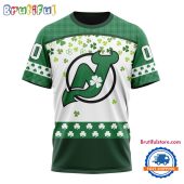 NHL New Jersey Devils St. Patrick's Day For Hockey Fans New Design T Shirt