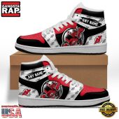NHL New Jersey Devils Team Mascot New Design Custom Name Air Jordan 1 Shoes