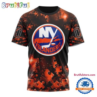 NHL New York Islanders Autism Awareness Hockey New Design TShirt, Sweatshirt, Hoodie