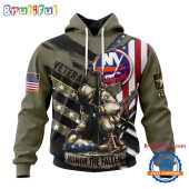 NHL New York Islanders Special Hockey Honor Veterans And Their Families Hoodie, TShirt, Sweatshirt