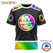 NHL New York Islanders Special LGBT Pride Is For Everyone Hockey Design T Shirt, Sweatshirt, Hoodie