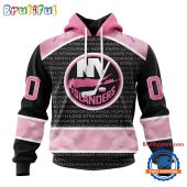 Nhl New York Islanders Special Pink Fight Breast Cancer Art Hoodie T Shirt Sweatshirt1605.jpg - demo10
