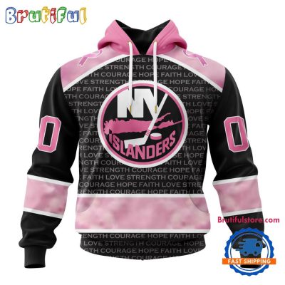 NHL New York Islanders Special Pink Fight Breast Cancer Art Hoodie, T Shirt, Sweatshirt