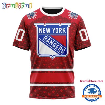 NHL New York Rangers Hockey Team Gift For Valentines Day TShirt, Sweatshirt, Hoodie