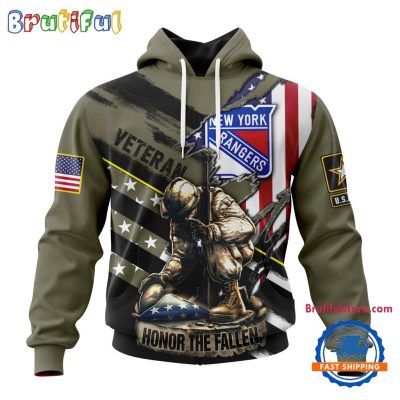 NHL New York Rangers Special Hockey Honor Veterans And Their Families Hoodie, TShirt, Sweatshirt