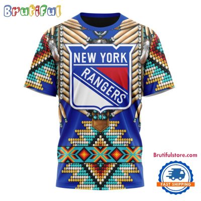 NHL New York Rangers Special Native American Costume Hockey Team Design T Shirt, Hoodie, Sweatshirt