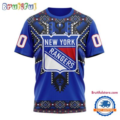 NHL New York Rangers Special Native American Heritage Design T Shirt, Hoodie, Sweatshirt