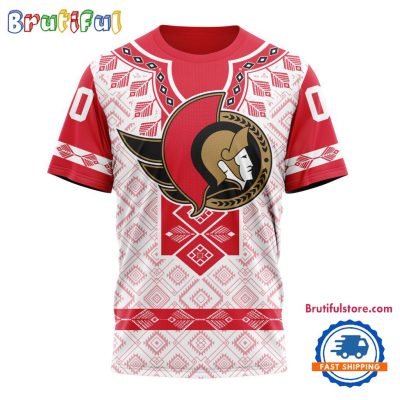 NHL Ottawa Senators Hockey Team Native Heritage Design T Shirt, Hoodie, Sweatshirt