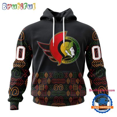 NHL Ottawa Senators Special Design For Black History Month Hoodie, TShirt, Sweatshirt