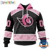 NHL Ottawa Senators Special Pink Fight Breast Cancer Art Hoodie, T Shirt, Sweatshirt