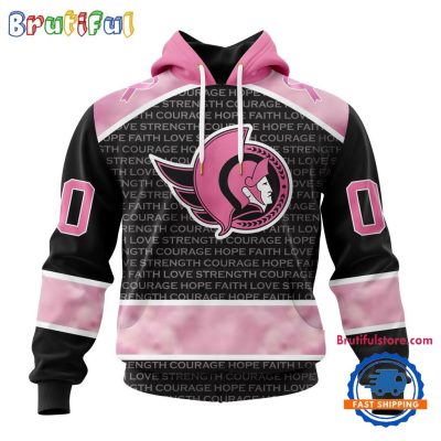 NHL Ottawa Senators Special Pink Fight Breast Cancer Art Hoodie, T Shirt, Sweatshirt
