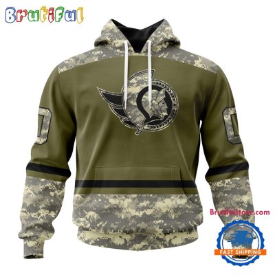 NHL Ottawa Senators Special Veterans Military Appreciation Hoodie, TShirt, Sweatshirt