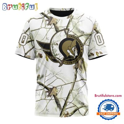 NHL Ottawa Senators Special White Winter Hunting Camo T Shirt, Hoodie, Sweatshirt