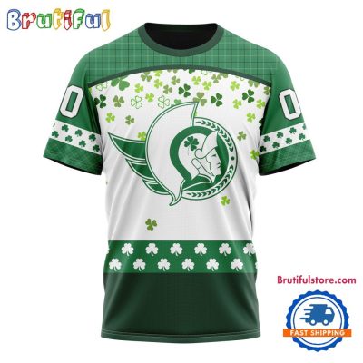 NHL Ottawa Senators St. Patrick's Day For Hockey Fans New Design T Shirt