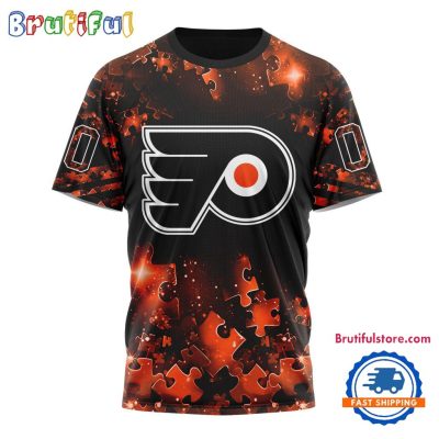 NHL Philadelphia Flyers Autism Awareness Hockey New Design TShirt, Sweatshirt, Hoodie