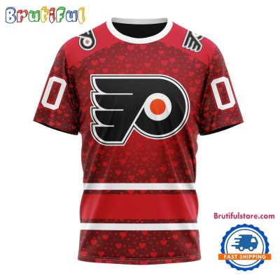 NHL Philadelphia Flyers Hockey Team Gift For Valentines Day TShirt, Sweatshirt, Hoodie