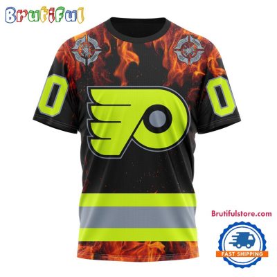 NHL Philadelphia Flyers Special Honoring Firefighters Design T Shirt, Hoodie, Sweatshirt