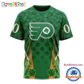 NHL Philadelphia Flyers Special St. Patrick's Day All Over Print Shirts