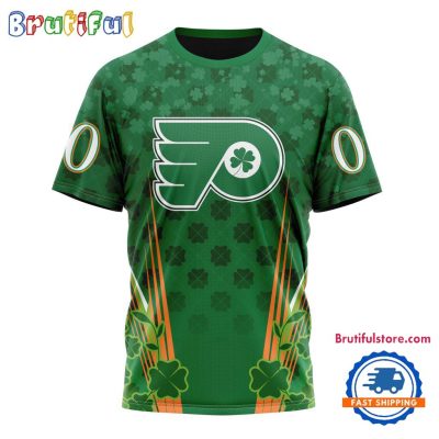NHL Philadelphia Flyers Special St. Patrick's Day All Over Print Shirts