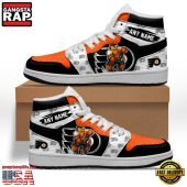 NHL Philadelphia Flyers Team Mascot New Design Custom Name Air Jordan 1 Shoes