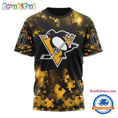 NHL Pittsburgh Penguins Autism Awareness Hockey New Design TShirt, Sweatshirt, Hoodie