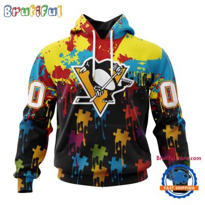 NHL Pittsburgh Penguins Special Autism Awareness Custom Hoodie, Sweatshirt, TShirt