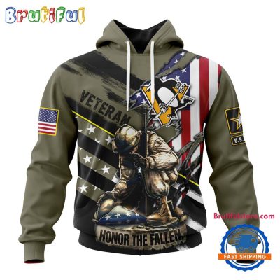 NHL Pittsburgh Penguins Special Hockey Honor Veterans And Their Families Hoodie, TShirt, Sweatshirt