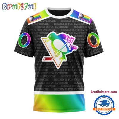NHL Pittsburgh Penguins Special LGBT Pride Is For Everyone Hockey Design T Shirt, Sweatshirt, Hoodie